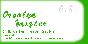 orsolya haszler business card